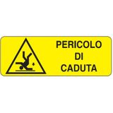 Rectangular danger sign - 350 x 125 mm