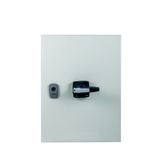 DMM-160/3/SE4/P-G Switch-disconnector, DMM, 160 A, 3 pole, STOP function, with grey knob, in steel enclosure