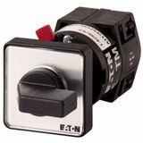 TM-1-8218/EZ Changeoverswitches, TM, 10 A, centre mounting, 1 contact unit(s), Contacts: 2, 90 °, maintained, With 0 (Off) position, 1-0-2, Design number 8218