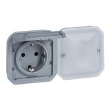 PLEXO CONNECTED SOCKET OUTLET SCHUKO STANDARD - GREY - MECHANISM