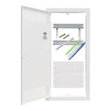 Frame and door for a combination media cabinet, vertical, 4 rows