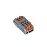 Through-hole quick-connector 32A, 2x L-N-PE