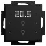 Off button, 6-cl., 2xtemp.,display.,4xlights.,in/out., climate/CO2