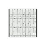 Meter box insert 3-rows, 15 meter boards / 24 Modul heights