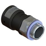 ASPA-36M32SB-13 zwart  Wartel metal. M-schroefdraad draaib lang