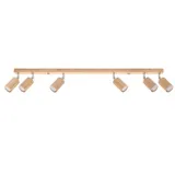 CEILING LAMP BERG 6 NATURAL WOOD GU10 6X40W IP20