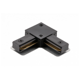Electrical corner connector L 1-phase, black