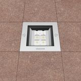 MINIQUADRO 1824 LED 9W CLD INOX