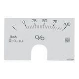 Interchangeable scale for ammeters D4M