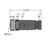 Field-Wireable Connector Female Connector M12 × 1, Straight   BM8141-0/PG9