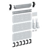 Multimedia expansion package, volta, 4 rows, without door, Keystone module carrier