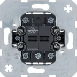 2-gang 2-button switch, 4 changeover contacts, mechanism, screw terminals