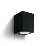 BLACK WALL LIGHT GU10 10W IP65