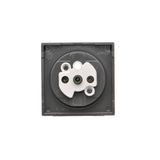 Triple concrete frame, Dark concrete/silver