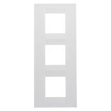 GEO INTERNATIONAL PLATE - IN PAINTED TECHNOPOLYMER - 2+2+2 MODULES VERTICAL - SATIN WHITE - CHORUSMART