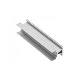 LED partition aluminum profile narrow, studded GLAX silver PLATE 19mm L= 3007 mm