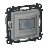 VALENA LIFE 2-wire motion detector without neutral wire + manual switch; Detection range 170°; 100W LED; Color: Aluminum
