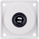 Socket outlet 12 V, Integro Module inserts, polar white glossy