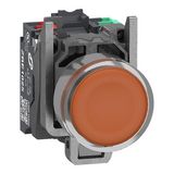 Metal ill PB 24V orange 1NO+1NC Push-in