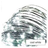 LED Christmas nano chain, green, 15 m, outdoor and indoor, cool white, timer