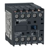 TeSys K contactor, 3P, AC-3 440V 9 A, 1NO aux., 48V AC coil,faston connectors