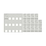 Set Meter box insert 3-rows, 15 meter boards/24Modul heights