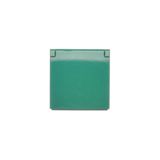 Cover for single socket outlet with earthing IP44 - same color flap & cover, green