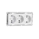 TRIPLE OUTLET RECESSED WHITE 6-PACK