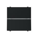Push-button, SP without symbol, with indicator LED - 2M - Matt Black
