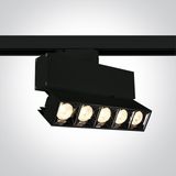 BLACK TRACK LIGHT ADJUSTABLE 20W WW 38deg IP20 230V