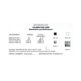 AV Verif. Calibration Card with NIST-Traceable Measurement Report 3Z4U1515D