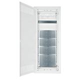 Flush-mounted media enclosure 5-rows - solid wall