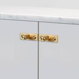FURNITURE KNOB / PLATE / LINEAR / BRASS