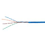 U/UTP Cable Cat.5e, 4x2xAWG24/1, PVC, Eca, blue, Box 305m (The price is shown without markup on metals. Request a quote for accurate information)