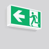RECHTECK, 5,1 W, white, on/off Wall luminaires, L 485 B 90 H 250, SBS,