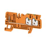 Pluggable terminal, SNAP IN, orange, 2.5 mm², 24 A, Number of connecti