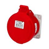 Socket 32A/400V 5-pole IP44 built-in direct