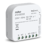 RF receiver, potential free, 1 changeover contact, flush mounting