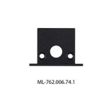 End cap for VF with hole, black color, 1 pc