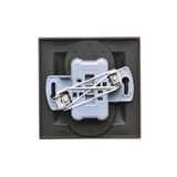 RTV final aerial socket, separated, atten.: 1dB, satin, metallized