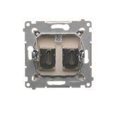 Double surface mouted corner box, anthracite, metalic