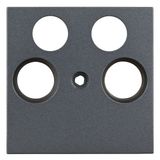 TV cover for HSBK, antenna box, 4-hole, anthracite