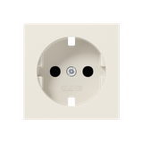 Cover for SCHUKO® sockets, integrated increased contact protection, SAFETY+, duroplast, series A, white