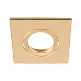 UNIVERSAL DOWNLIGHT cover, for downlight IP20, pivoting, square, gold matt