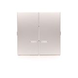 Double rocker for illuminated mechanisms: SW6/2XLM, SW7/2XM, SW6P1M, Silver matt, metalic