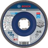 X-LOCK Flap discs, angled version, plastic plate, Ø125mm, G 60, X571, Best for Metal, 1pce