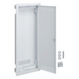 Multimedia distributor for Homeway, hollow wall, 5 rows, slotted sheet steel door