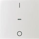 Cover I/O for 1gang for push-b. module, clearlens, S.1/B.3/B.7, white