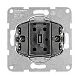 Two-way switch insert, cage clamps