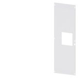 door coupling panel 3WA size 1, (3/4-pole), IP30, hinge: left, lock: twist lever, W: 600 mm